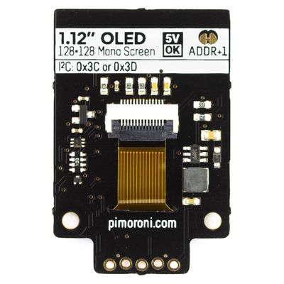 1.12" Mono OLED (128x128, white/black) Breakout