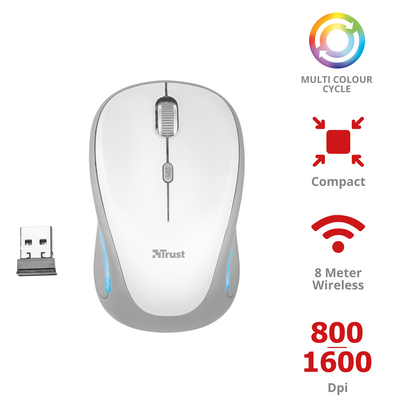 Yvi FX Trådlös mus Vit