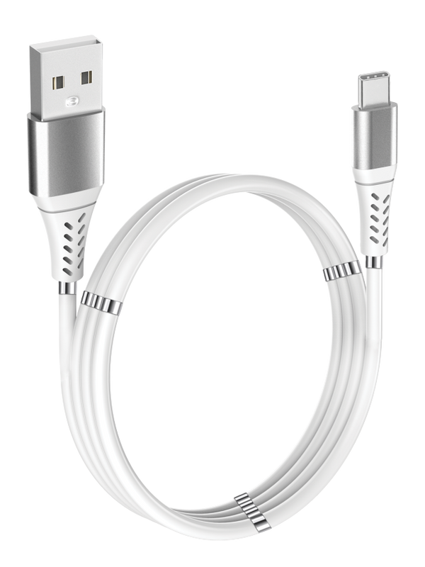 Magnetisk USB-C-USB-A laddkabel, 1m