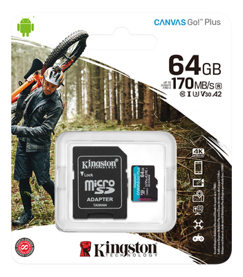 Kingston microSDXC - 64GB - High Endurance - UHS-I U3 - Class 10 A2