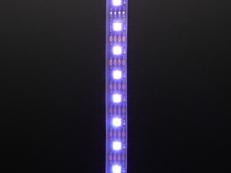DotStar APA102 Digital LED Strip - Black 60 LED/m - Per Meter - BLACK