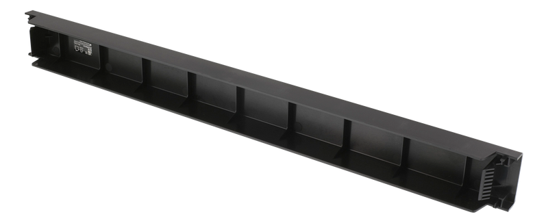 DELTACO 19" 1U blank panel, tool-free installation, black.