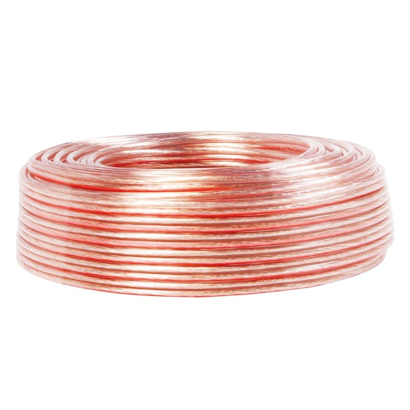 Högtalarkabel 2x1,5 25m Transparent