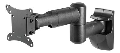 DELTACO OFFICE Full-motion wall mount, invisible cable management, 13-32", VESA, black.