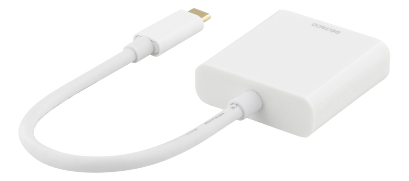 DELTACO USB-C to HDMI adapter, 4096x2160 30Hz, white