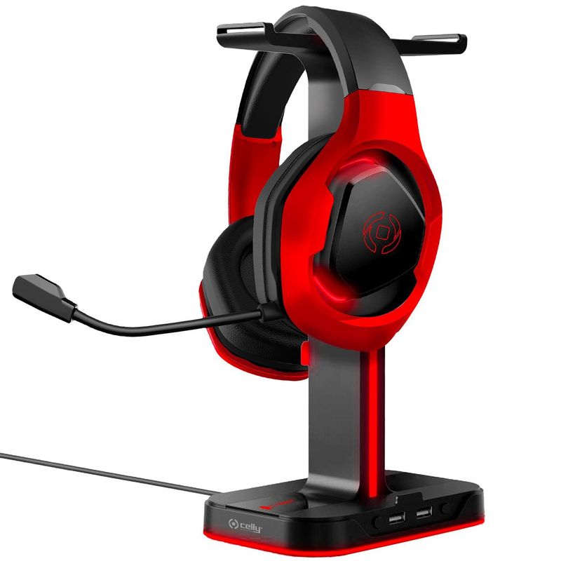 Gaming headset stand RGB 2xUSB