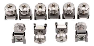 DELTACO, M6 screw set, star, (washers + screws + nuts) 10 pieces.