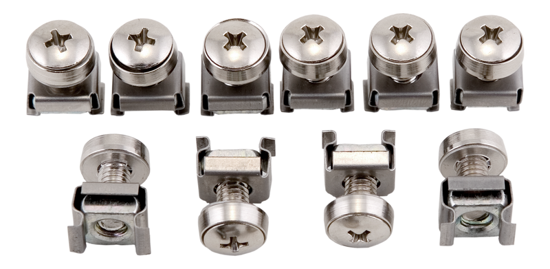 DELTACO, M6 screw set, star, (washers + screws + nuts) 10 pieces.