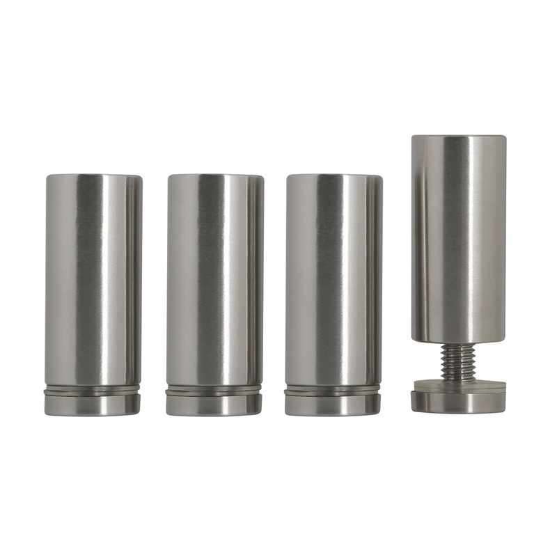 Monitorställ i glas/metall 1 m