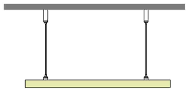 Kit för horisontell upphängning av 360 Flex 1m - Side Entry