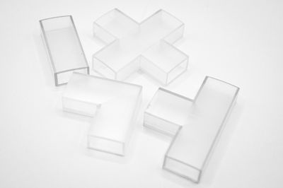 Skarvdelar i plast till aluminiumprofil för LED-list