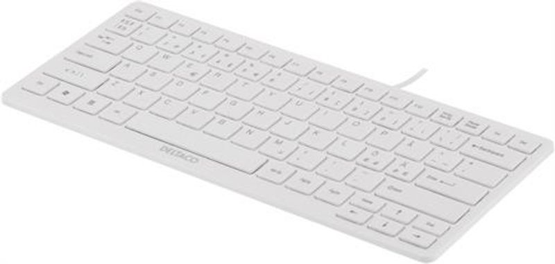 Mini Keyboard with Soft-touch Keys USB. White.