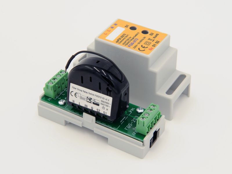 Din Adapter till Fibaro FGS-213 - med knappar