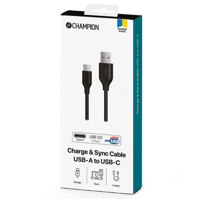 USB 3.0 Gen1 kabel C - A, 1m