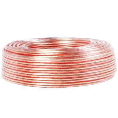 Högtalarkabel 2x2,5 100m Transparent