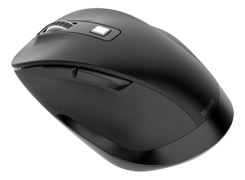 DELTACO Office Wireless ergonomic mouse, silent clicks, 2400 DPI