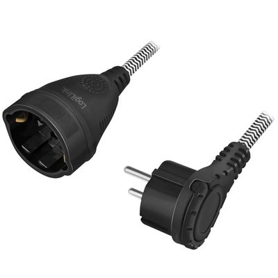 Förlängningskabel Jordad Textilkabel 3m