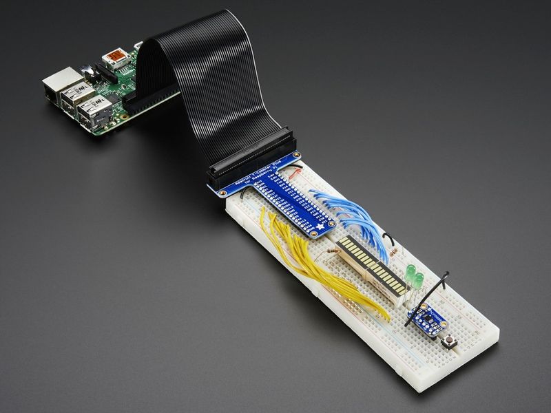 Adafruit Pi T-Cobbler Plus - Breakout for Raspberry Pi A+/B+/Pi2/Pi3 - Assembled