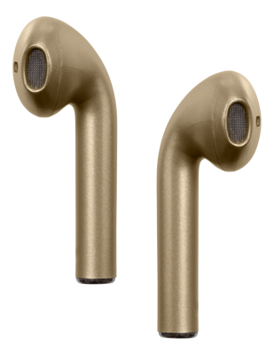 Headphones TWS Earbuds, gold
