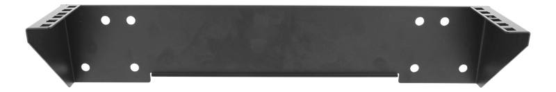 DELTACO 19" Vertikalt väggfäste, 2U, max 60kg, stålkonstruktion, svart