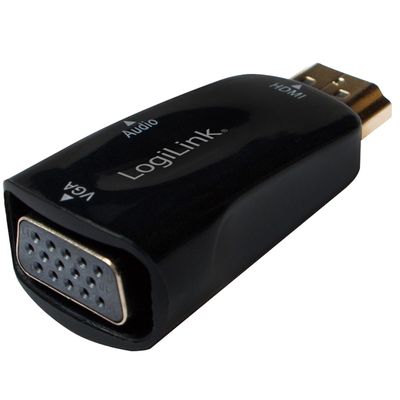 HDMI-hane -> VGA-hona + ljud
