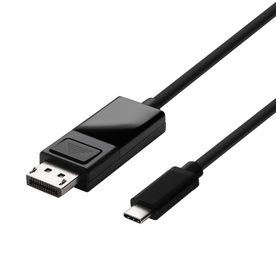 USB-C till DisplayPort-kabel, 1,8m, 32,4 Gbit/s, 8K 30Hz svart