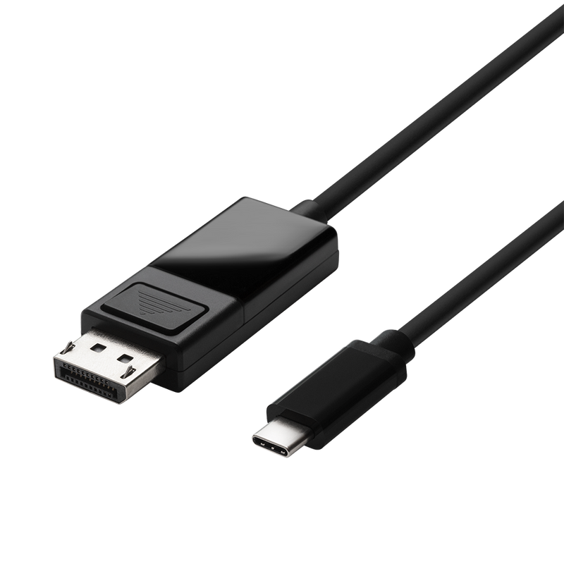 USB-C till DisplayPort-kabel, 1,8m, 32,4 Gbit/s, 8K 30Hz svart