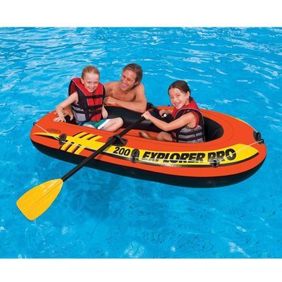 Gummibåt 2-mans (120kg) inkl. åror och pump