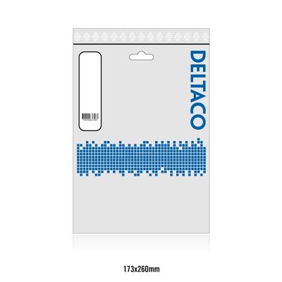 DELTACO RJ45 kontaktdon för patchkabel, Cat6a, oskärmad, 20-pack