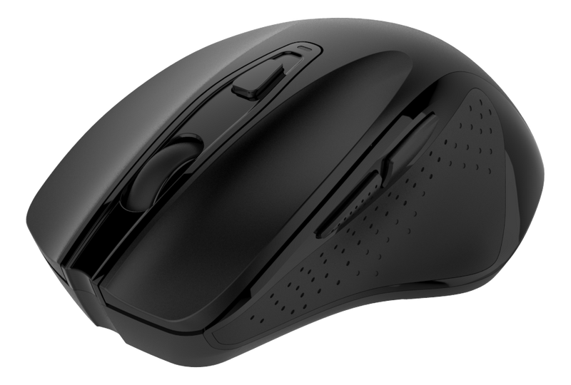 DELTACO Wireless office silent mouse, ergonomic shape, USB rec
