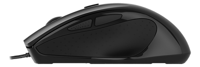 DELTACO Wired office silent mouse, ergonomic shape, black