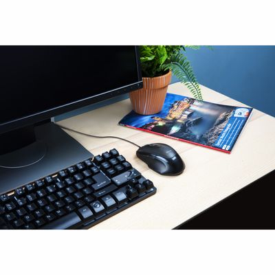 The Voca Comfort mouse is a versatile and ergonomic device designed for maximum comfort and ease of use. Its sleek and compact design fits comfortably