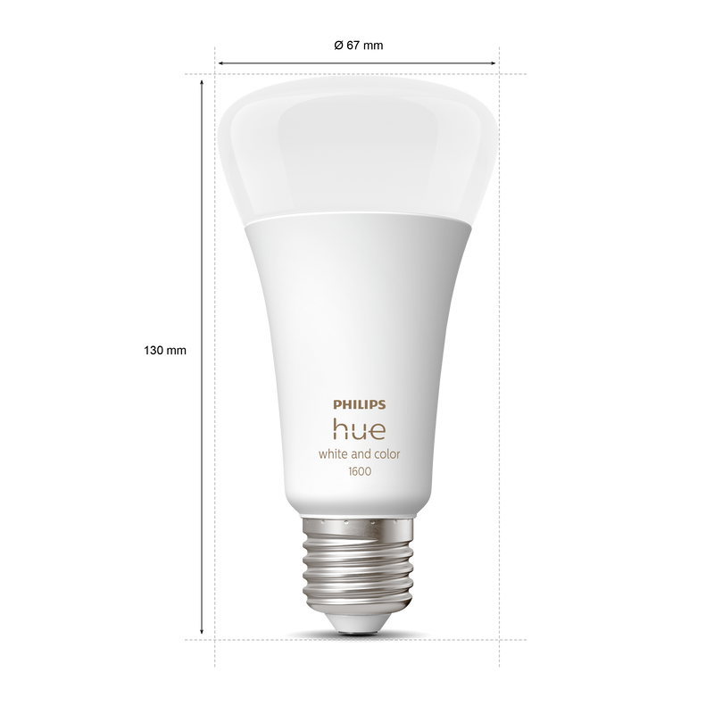 Hue White and Color Ambiance 13.5 W A67 E27