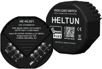 Inbyggnadstermostat- och relä 16A - HELTUN