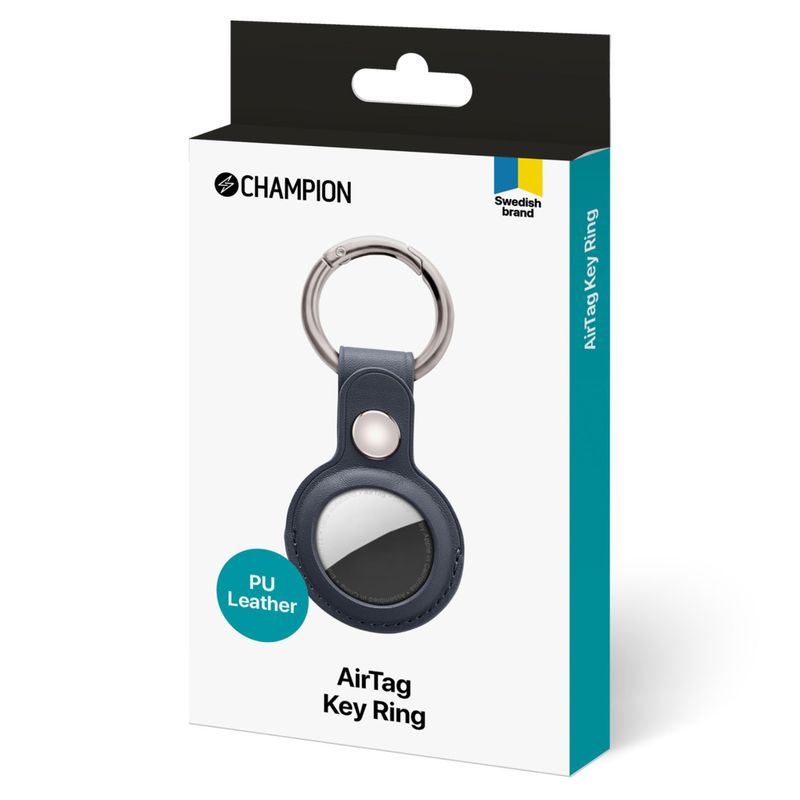 AirTag Cover Läder Blå