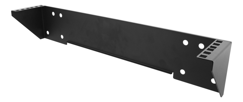 DELTACO 19" Vertikalt väggfäste, 2U, max 60kg, stålkonstruktion, svart