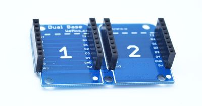 Dual Base for WeMos D1 Mini V2.0.0