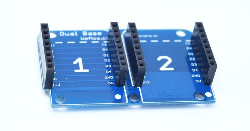 Dual Base for WeMos D1 Mini V2.0.0