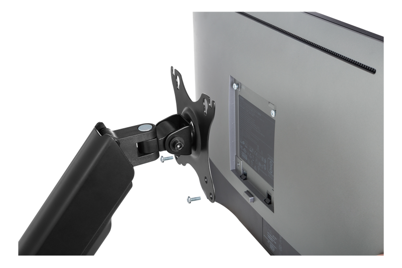 DELTACO Office, Dual wall, gas spring, 17"-32", 2-9kg, 75x75-100x100