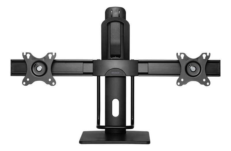 DELTACO Office Vertical Lift Dual Monitor Stand
