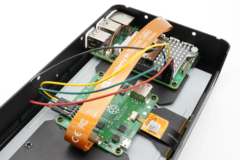 Case for Raspberry Pi 5 and the Official Raspberry Pi 7-inch Touchscreen