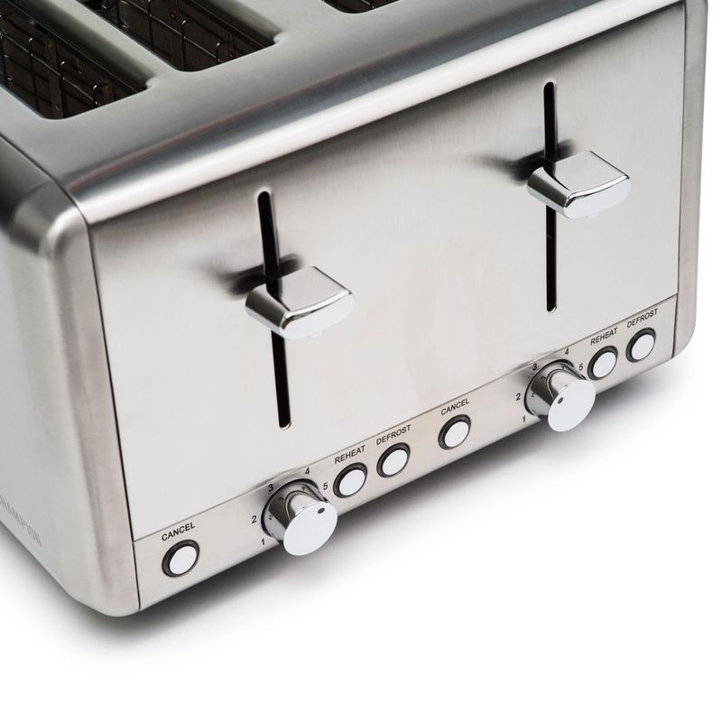 Toaster 4 slices Stainless Steel