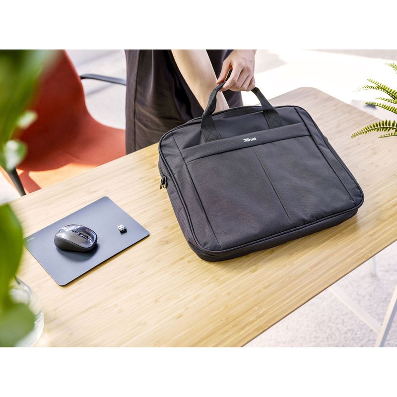 Primo Laptop Bag 16" with Wireless Mouse - Black