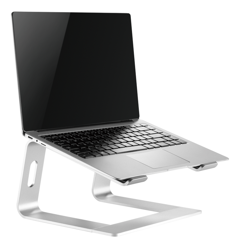 DELTACO Office, High-rise laptop riser, 5kg, aluminum.