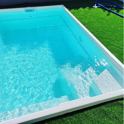 Poolpaket Glasfiberpool - 4x2.5m - Lindö - Med smart styrning