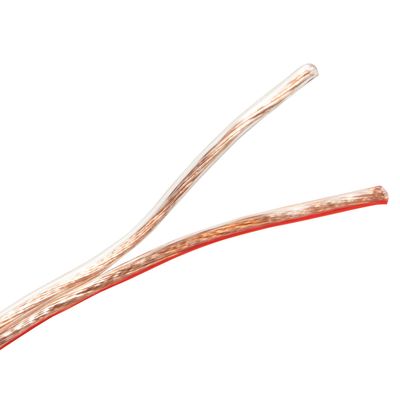 Högtalarkabel 2x2,5 100m Transparent