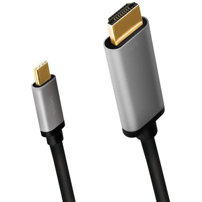 USB-C -> HDMI 4K/60Hz Aluminium 1,8m