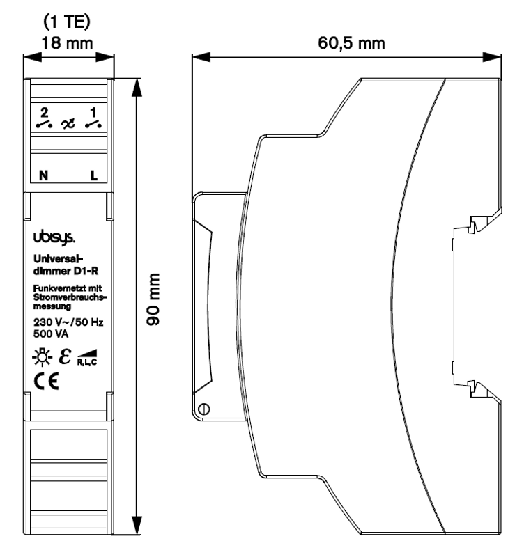 Universal dimmer D1-R