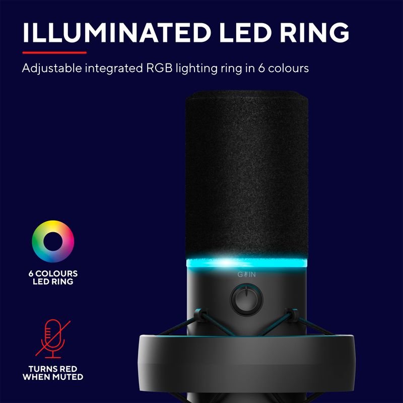 GXT 255+ Onyx Microphone & Arm