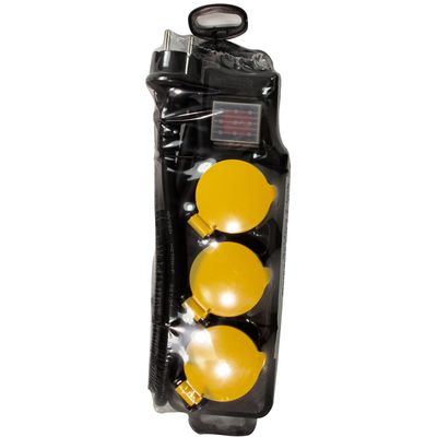 Grenuttag 3-vägs Utomhusbruk med brytare IP44